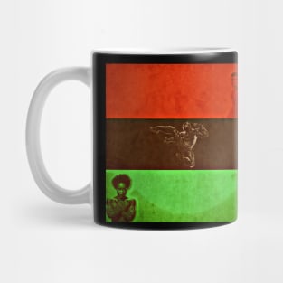 Pan African black panther flag Mug